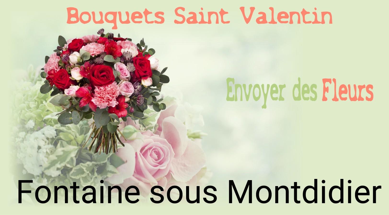 Roses de Saint-Valentin livrées à Fontaine-sous-Montdidier